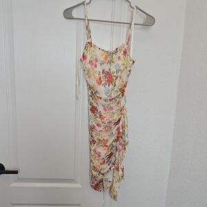 City Studio Cream Floral Mini Dress